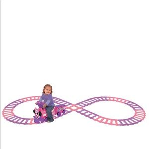 Minnie mouse ride on train with track